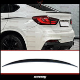 Rear Spoiler For BMW X6 F16 2014-2019 Piano Black ABS Plastic