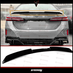 Rear Spoiler For BMW 5 Series G60 G68 2024+ M4 Style Piano Black ABS Plastic