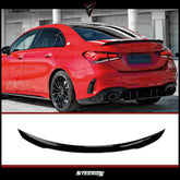 Rear Spoiler For Mercedes W177 Sedan 2018+ A35 A45 AMG Style Piano Black ABS Plastic