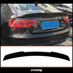 Rear Spoiler For Audi A5 B8 M4 Style 2009-2016 Sedan 4 Door Piano Black ABS Plastic