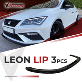 Front Bumper Lip for Seat Leon MK3 FL 2017-2020 Adjustable All Car
