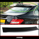 Roof Top Spoiler For Mercedes W204 C250 C300 C63 2007-2014 Piano Black ABS Plastic