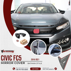 Mirror Cover for Honda FC5 2016-2021 Batman Model