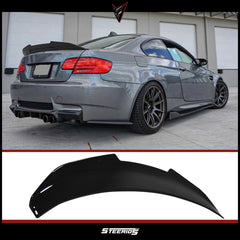Rear Spoiler For BMW E92 3 Series PSM 2006-2010 Piano Black ABS Plastic