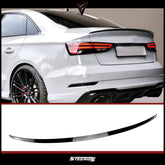 Rear Spoiler For Audi A3 8V 2013-2020 S3 Style RS3 Piano Black ABS Plastic