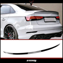 Rear Spoiler For Audi A3 8V 2013-2020 S3 Style RS3 Piano Black ABS Plastic