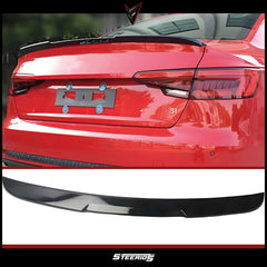 Rear Spoiler For Audi A4 B9 Blade Style 2019-2021 Piano Black ABS Plastic
