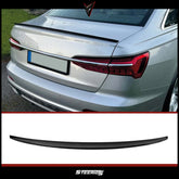 Rear Spoiler For Audi A6 C8 Sedan S4 Trunk Spoiler Piano Black ABS Plastic