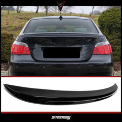 Rear Spoiler For BMW E60 5 Series M5 Style 2004-2010 520i 525i 530 Piano Black ABS Plastic