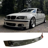 Front Bumper Lip Splitter for BMW 3 Series E46 Coupe M Sport M3 Kit CSL Style 1997-2006, ABS Plastic Piano Black Vacuum Car Tuning Body Part Body Kit