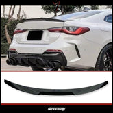 Rear Spoiler For BMW G22 G82 M4 Style 420i 430i M440i Piano Black ABS Plastic