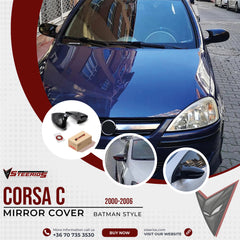 Mirror Cover for Opel Corsa C 2000-2006 Batman Model