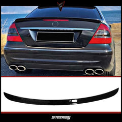 Rear Spoiler For Mercedes W211 2002-2009 E Class Piano Black ABS Plastic