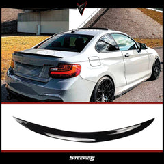 Rear Spoiler For BMW 2 Series F22 Coupe 2014 2021 Piano Black ABS Plastic