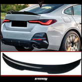 Rear Spoiler For BMW 4 Series G26 Gran Coupe 4-Door 2020+ PSM Style Piano Black ABS Plastic