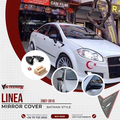 Mirror Cover for Fiat Linea 2007-2015 Batman Model