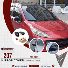 Mirror Cover for Peugeot 207 2006-2012 Batman Model