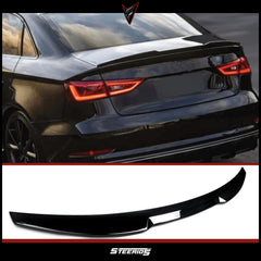 Rear Spoiler For Audi A3 8V S3 RS3 M4 Style 2012-2019 Piano Black ABS Plastic