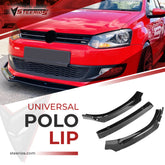 Universal Polo Model P-Type Front Bumper Lip Adjustable All Car