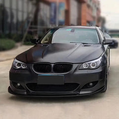 Front Bumper Kidney Racing Grille for BMW 5 Series E60 E61 2004-2009 Car Double Line Sport Grill Glossy Black Cover