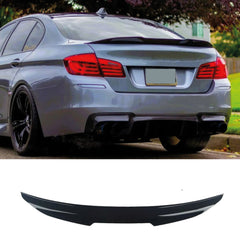 Rear Spoiler For BMW 5-Series F10 PSM 2010-2017 520i 535i 528i Piano Black ABS Plastic