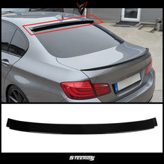 Roof Top Spoiler For BMW 5-Series F10 2010-2016 520i 535i 528i (Not compatible with E60) Piano Black ABS Plastic