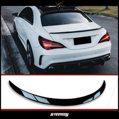 Rear Spoiler For Mercedes W117 CLA 180 200 250 45 Amg 2013-2019 Piano Black ABS Plastic