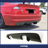 Rear Diffuser for BMW E46 M Technic 2001-2006 M3 Style Diffuser Piano Black Vacuum Plastic Car Styling Diffuser Rear Body Kit