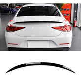 Rear Trunk Spoiler For Mercedes Benz CLS Class C257 2018+ Spoiler Piano Black ABS Plastic