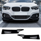 Front Bumper FLAP Wrap for BMW 1 Serise F20 F21 Pre-facelift M-Pack 2012-2014, 2pcs FLAP Canards Lip Splitter Corner Trim Cover Adjustable Tuning Body Part Body Kit