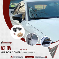 Mirror Cover for Audi A3 8V 2012-2019 Batman Model