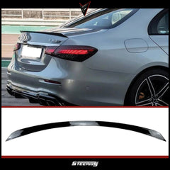 Rear Spoiler For Mercedes E Series W213 E63s 2016-2019 Piano Black ABS Plastic