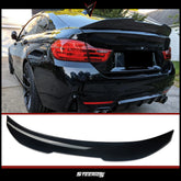 Rear Spoiler For BMW 4 Series F36 Gran Coupe 2014-2020 (428i 430i 435i 440i) PSM Style Piano Black ABS Plastic