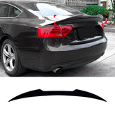 Rear Trunk Spoiler For Audi A5 8T Sportback 4Doors 2007-2016 M4 Style Spoiler Piano Black ABS Plastic