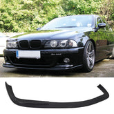 Front Bumper Lip Splitter for BMW E39 5 Series 1995-2003, ABS Plastic Piano Black Vacuum Car Tuning Body Part Body Kit