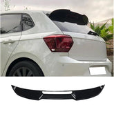 Rear Trunk Spoiler For VW Volkswagen Polo MK6 2018+ up to GTI Spoiler Piano Black ABS Plastic