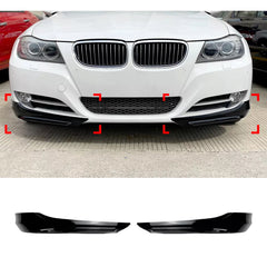 Front Bumper FLAP Wrap for BMW 3 Series E90 E91 LCI 2009-2012, 2pcs FLAP Canards Lip Splitter Corner Trim Cover Adjustable Tuning Body Part Body Kit