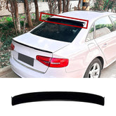 Roof Top Spoiler For Audi A4 S4 B8 2009-2016 Piano Black ABS Plastic