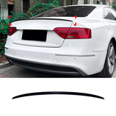 Rear Trunk Spoiler For Audi A5 8T Coupe 2007-2016 S5 Style Spoiler Piano Black ABS Plastic