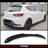 Rear Spoiler For Seat Leon MK3 2012-2020 Piano Black ABS Plastic