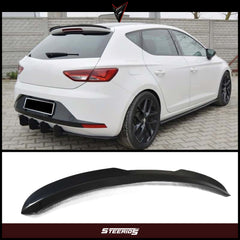 Rear Spoiler For Seat Leon MK3 2012-2020 Piano Black ABS Plastic