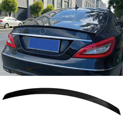 Rear Spoiler For Mercedes CLS W218 2012-2018 Trunk Piano Black ABS Plastic