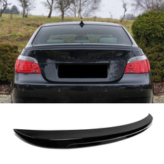 Rear Spoiler For BMW E60 5 Series M5 Style 2004-2010 520i 525i 530 Piano Black ABS Plastic