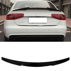 Rear Spoiler For Audi A4 B8 M4 Style 2009-2012 Piano Black ABS Plastic