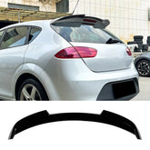 Roof Top Spoiler For Seat Leon MK2.5 2009-2012 M4 Style Piano Black ABS Plastic