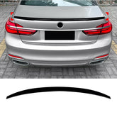Rear Trunk Spoiler For BMW 7 Series G11 G12 2016-2022 M Performance Spoiler Piano Black ABS Plastic