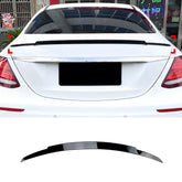 Rear Trunk Spoiler For Mercedes Benz E Class W213 2016-2023 Br Style Spoiler Piano Black ABS Plastic