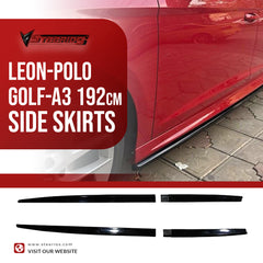 Universal Side Skirts Leon-Polo-Golf-A3 Model 192cm Adjustable All Car