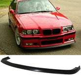 Front Bumper Lip Splitter for BMW 3 Series E36 M3 3 Series 1990-2000, ABS Plastic Piano Black Vacuum Car Tuning Body Part Body Kit