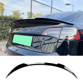 Rear Trunk Spoiler For Tesla Model 3 2017+ M4 Style Spoiler Piano Black ABS Plastic